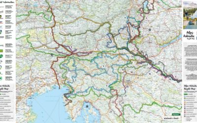 Alps Adriatic Bicycle Trail Map 2021