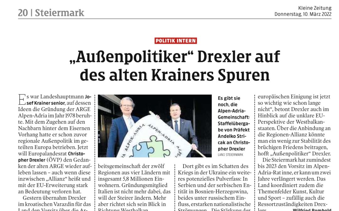 10. March 2022 – Kleine Zeitung