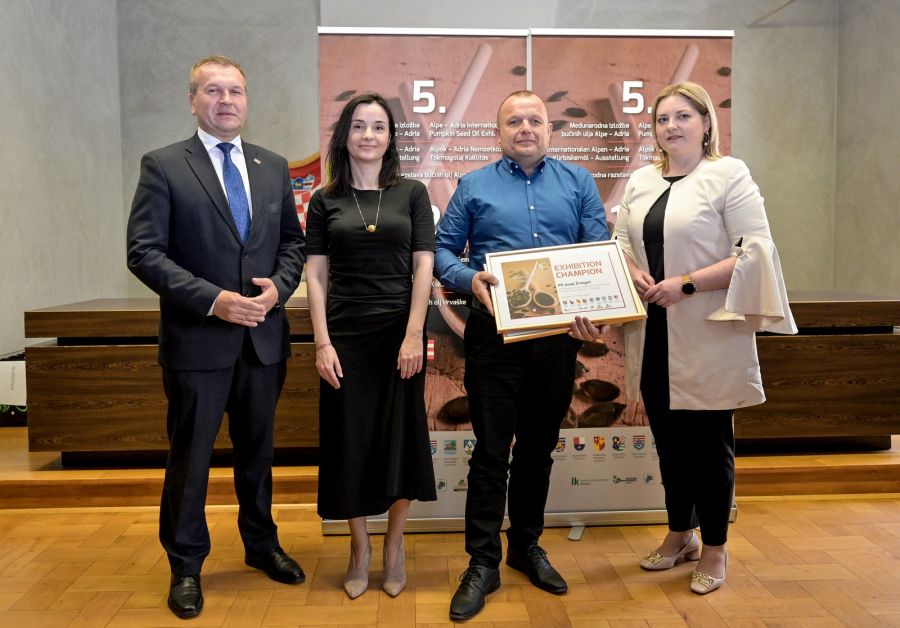 PG Josip Žmegač šampion 5. međunarodne izložbe bučinih ulja „Alpe-Adria“